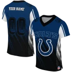 customized indianapolis colts halftone fade blue black jersey best selling