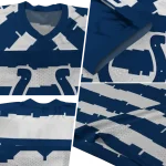customized indianapolis colts layered grids blue jersey best selling