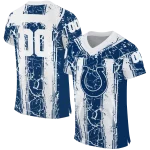 customized indianapolis colts rugged stripes blue jersey best selling