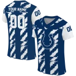 customized indianapolis colts stripe block blue jersey best selling