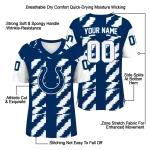 customized indianapolis colts stripe block blue jersey best selling