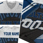 customized indianapolis colts tire arrows blue black white jersey best selling