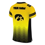 customized iowa hawkeyes halftone sweep gold black jersey best selling