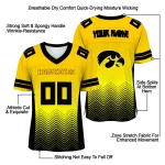 customized iowa hawkeyes halftone sweep gold black jersey best selling