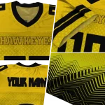customized iowa hawkeyes halftone sweep gold black jersey best selling