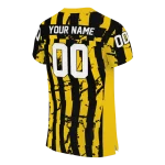 customized iowa hawkeyes stripe splatter black jersey best selling