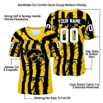 customized iowa hawkeyes stripe splatter black jersey best selling