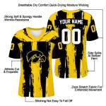 customized iowa hawkeyes striped texture black jersey best selling
