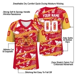 customized iowa state cyclones camo shatter red jersey best selling