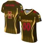 customized iowa state cyclones dynamic dots gold jersey best selling