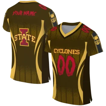 customized iowa state cyclones dynamic dots gold jersey best selling
