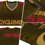 customized iowa state cyclones dynamic dots gold jersey best selling