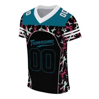 customized jacksonville jaguars brushstroke xs black jersey fashion forward