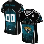 customized jacksonville jaguars halftone slant teal black jersey best selling