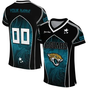 customized jacksonville jaguars halftone slant teal black jersey best selling