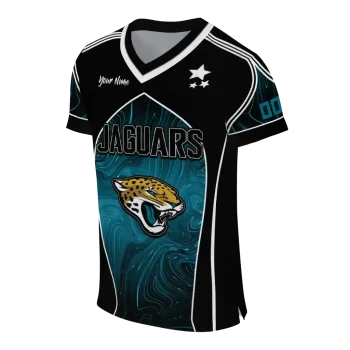 customized jacksonville jaguars halftone slant teal black jersey fashion forward