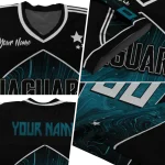 customized jacksonville jaguars halftone slant teal black jersey best selling