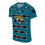 customized jacksonville jaguars layered grids teal jersey best selling
