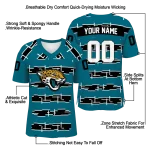 customized jacksonville jaguars layered grids teal jersey best selling