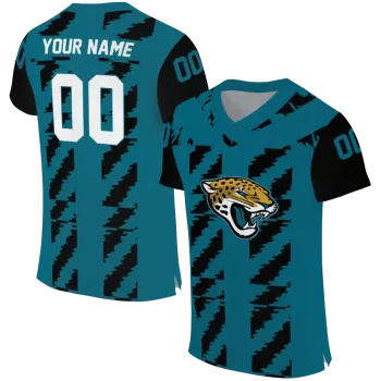 customized jacksonville jaguars stripe block teal jersey best selling