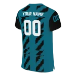 customized jacksonville jaguars stripe block teal jersey best selling