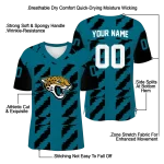 customized jacksonville jaguars stripe block teal jersey best selling