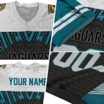 customized jacksonville jaguars tire arrows teal black white jersey best selling