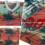 customized jacksonville state gamecocks horizon palm sunset jersey best selling