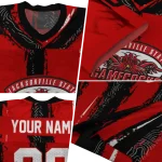 customized jacksonville state gamecocks striped texture red jersey best selling