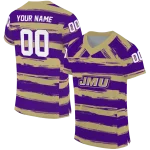 customized james madison dukes art stripe purple jersey best selling