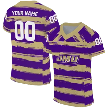 customized james madison dukes art stripe purple jersey best selling