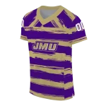 customized james madison dukes art stripe purple jersey best selling