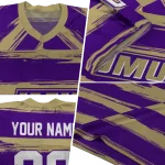 customized james madison dukes art stripe purple jersey best selling