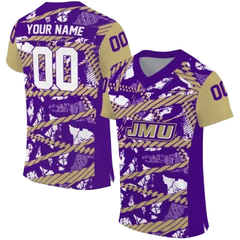 customized james madison dukes camo shatter purple jersey best selling