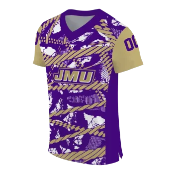 customized james madison dukes camo shatter purple jersey fashion forward