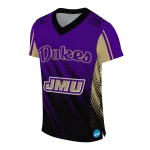 customized james madison dukes halftone flow purple black jersey best selling