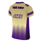 customized james madison dukes halftone sweep gold black jersey best selling