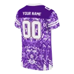 customized james madison dukes mirrored pattern purple jersey best selling