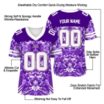 customized james madison dukes mirrored pattern purple jersey best selling