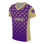 customized james madison dukes stacked rectangle purple jersey best selling