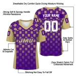 customized james madison dukes stacked rectangle purple jersey best selling