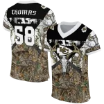customized kansas city chiefs antler skull camouflage hunting jersey best selling