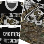 customized kansas city chiefs antler skull camouflage hunting jersey best selling