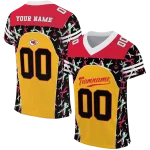 customized kansas city chiefs brushstroke xs gold black jersey best selling