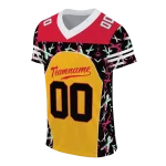customized kansas city chiefs brushstroke xs gold black jersey best selling