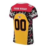 customized kansas city chiefs brushstroke xs gold black jersey best selling