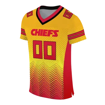 customized kansas city chiefs halftone sweep gold black jersey fashion forward