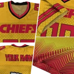 customized kansas city chiefs halftone sweep gold black jersey best selling