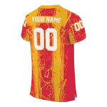 customized kansas city chiefs rugged stripes red jersey best selling