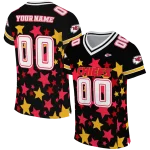 customized kansas city chiefs star cluster black jersey best selling
